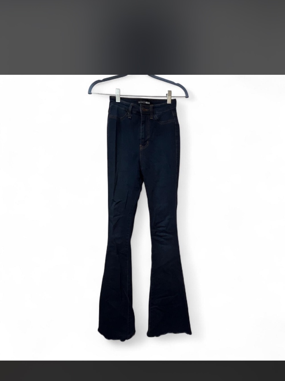 Fashion Nova Women's Navy Flare Jeans